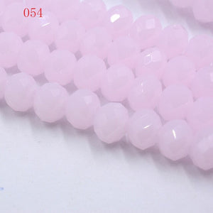 New! 4MM 140 piece/lot Loose Spacer Bead Cut Faceted Glass Stand Beads Fashion Jewelry Free Shipping Wholesale