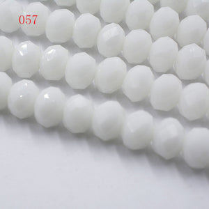 New! 4MM 140 piece/lot Loose Spacer Bead Cut Faceted Glass Stand Beads Fashion Jewelry Free Shipping Wholesale
