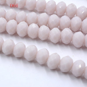 New! 4MM 140 piece/lot Loose Spacer Bead Cut Faceted Glass Stand Beads Fashion Jewelry Free Shipping Wholesale