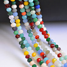 Load image into Gallery viewer, New! 4MM 140 piece/lot Loose Spacer Bead Cut Faceted Glass Stand Beads Fashion Jewelry Free Shipping Wholesale
