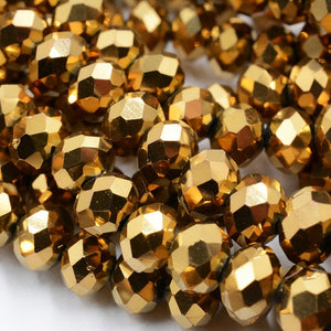 New! 4MM 140 piece/lot Loose Spacer Bead Cut Faceted Glass Stand Beads Fashion Jewelry Free Shipping Wholesale