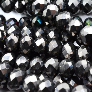 New! 4MM 140 piece/lot Loose Spacer Bead Cut Faceted Glass Stand Beads Fashion Jewelry Free Shipping Wholesale