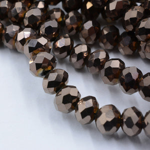 New! 4MM 140 piece/lot Loose Spacer Bead Cut Faceted Glass Stand Beads Fashion Jewelry Free Shipping Wholesale