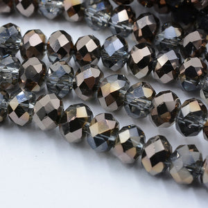 New! 4MM 140 piece/lot Loose Spacer Bead Cut Faceted Glass Stand Beads Fashion Jewelry Free Shipping Wholesale