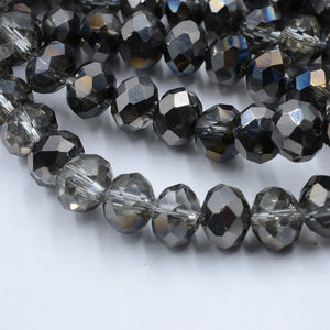 New! 4MM 140 piece/lot Loose Spacer Bead Cut Faceted Glass Stand Beads Fashion Jewelry Free Shipping Wholesale