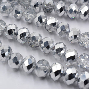 New! 4MM 140 piece/lot Loose Spacer Bead Cut Faceted Glass Stand Beads Fashion Jewelry Free Shipping Wholesale