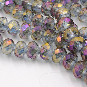 New! 4MM 140 piece/lot Loose Spacer Bead Cut Faceted Glass Stand Beads Fashion Jewelry Free Shipping Wholesale
