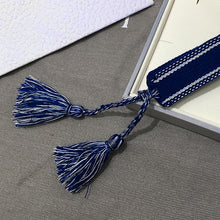 Load image into Gallery viewer, Fashion Brand Style Fabric Bangle DIY logo Hand-Embroidery Stripe Cotton Weaving Bracelets For Women