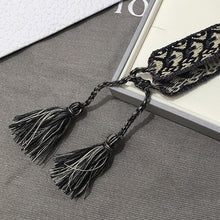 Load image into Gallery viewer, Fashion Brand Style Fabric Bangle DIY logo Hand-Embroidery Stripe Cotton Weaving Bracelets For Women