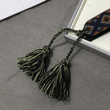 Load image into Gallery viewer, Fashion Brand Style Fabric Bangle DIY logo Hand-Embroidery Stripe Cotton Weaving Bracelets For Women