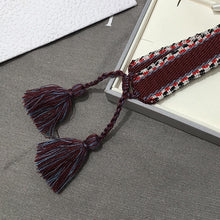 Load image into Gallery viewer, Fashion Brand Style Fabric Bangle DIY logo Hand-Embroidery Stripe Cotton Weaving Bracelets For Women