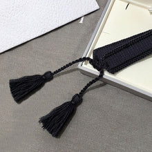 Load image into Gallery viewer, Fashion Brand Style Fabric Bangle DIY logo Hand-Embroidery Stripe Cotton Weaving Bracelets For Women