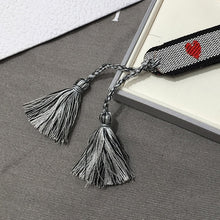 Load image into Gallery viewer, Fashion Brand Style Fabric Bangle DIY logo Hand-Embroidery Stripe Cotton Weaving Bracelets For Women