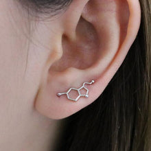 Load image into Gallery viewer, SMJEL Bohemian Vintage Earrings Jewelry Leaf Geometric Round Stud Earrings for Women Simple Bar Leaf Earing Ear Climber Girls