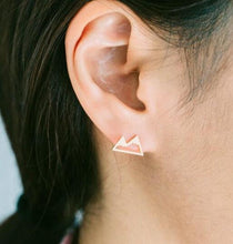 Load image into Gallery viewer, SMJEL Bohemian Vintage Earrings Jewelry Leaf Geometric Round Stud Earrings for Women Simple Bar Leaf Earing Ear Climber Girls