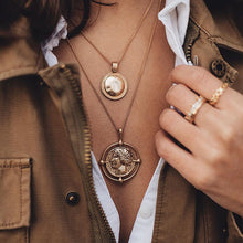 Load image into Gallery viewer, 17KM Boho Gold Necklaces Pendants For Women Vintage Y Lock Moon Pearl Star Necklace 2019 Female Collar Choker Fashion Jewelry