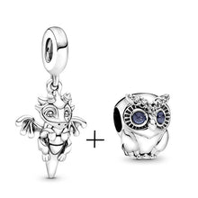 Load image into Gallery viewer, BAOPON 2Pcs/lot Cartoon Mickey Minnie Beads Fits Pandora Bracelet Necklace DIY Making Charms Bracelet For Women Jewelry Gifts