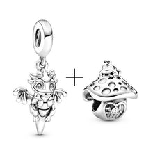 Load image into Gallery viewer, BAOPON 2Pcs/lot Cartoon Mickey Minnie Beads Fits Pandora Bracelet Necklace DIY Making Charms Bracelet For Women Jewelry Gifts