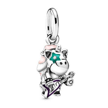 Load image into Gallery viewer, BAOPON 2Pcs/lot Cartoon Mickey Minnie Beads Fits Pandora Bracelet Necklace DIY Making Charms Bracelet For Women Jewelry Gifts