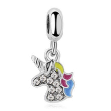 Load image into Gallery viewer, BAOPON 2Pcs/lot Cartoon Mickey Minnie Beads Fits Pandora Bracelet Necklace DIY Making Charms Bracelet For Women Jewelry Gifts