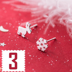 Trusta 2019 100% 925 Real Sterling Silver Fashion Women's Jewelry Sweet Christmas Stud Earring Gift For Girls Teens  Lady DA01