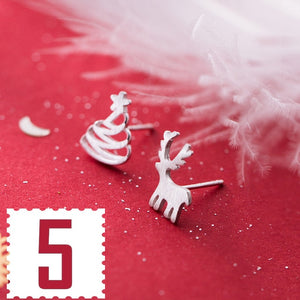 Trusta 2019 100% 925 Real Sterling Silver Fashion Women's Jewelry Sweet Christmas Stud Earring Gift For Girls Teens  Lady DA01