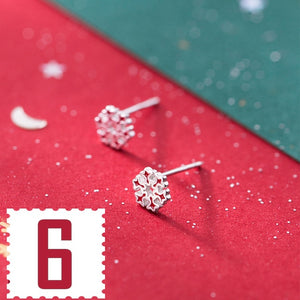 Trusta 2019 100% 925 Real Sterling Silver Fashion Women's Jewelry Sweet Christmas Stud Earring Gift For Girls Teens  Lady DA01