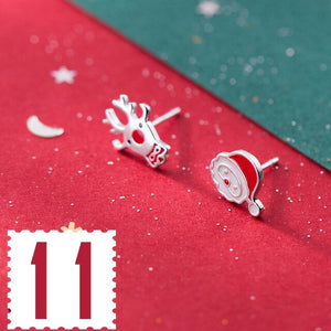 Trusta 2019 100% 925 Real Sterling Silver Fashion Women's Jewelry Sweet Christmas Stud Earring Gift For Girls Teens  Lady DA01