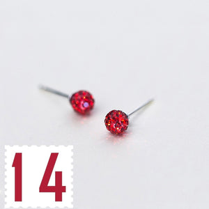 Trusta 2019 100% 925 Real Sterling Silver Fashion Women's Jewelry Sweet Christmas Stud Earring Gift For Girls Teens  Lady DA01