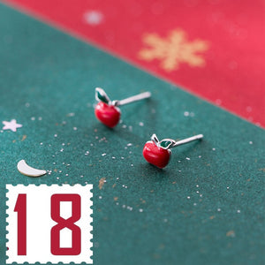 Trusta 2019 100% 925 Real Sterling Silver Fashion Women's Jewelry Sweet Christmas Stud Earring Gift For Girls Teens  Lady DA01