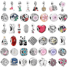 Load image into Gallery viewer, 2019 Christmas New Fashion Love Flower Blossoms Starfish Glass Fit Pandora Bracelet Charms Women Bead DIY Jewelry Making