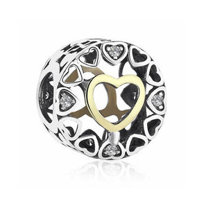 2019 Christmas New Fashion Love Flower Blossoms Starfish Glass Fit Pandora Bracelet Charms Women Bead DIY Jewelry Making