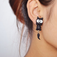 Load image into Gallery viewer, Handmade Polymer Clay Animal Stud Earrings For Women Cute 3D Cartoon Colorful Jewelry Lovely Flower Panda Pig Dog Cat Stitch