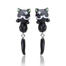 Load image into Gallery viewer, Handmade Polymer Clay Animal Stud Earrings For Women Cute 3D Cartoon Colorful Jewelry Lovely Flower Panda Pig Dog Cat Stitch
