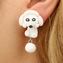 Load image into Gallery viewer, Handmade Polymer Clay Animal Stud Earrings For Women Cute 3D Cartoon Colorful Jewelry Lovely Flower Panda Pig Dog Cat Stitch