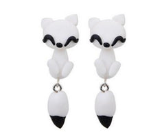 Load image into Gallery viewer, Handmade Polymer Clay Animal Stud Earrings For Women Cute 3D Cartoon Colorful Jewelry Lovely Flower Panda Pig Dog Cat Stitch