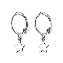 Load image into Gallery viewer, 2019 New Small 925 Sterling Silver Hanging Stud Earrings For Women Star Cross Heart Ball Slice Charm Small Studs Earring XY900