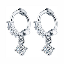 Load image into Gallery viewer, 2019 New Small 925 Sterling Silver Hanging Stud Earrings For Women Star Cross Heart Ball Slice Charm Small Studs Earring XY900