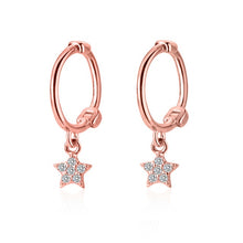 Load image into Gallery viewer, 2019 New Small 925 Sterling Silver Hanging Stud Earrings For Women Star Cross Heart Ball Slice Charm Small Studs Earring XY900