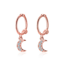 Load image into Gallery viewer, 2019 New Small 925 Sterling Silver Hanging Stud Earrings For Women Star Cross Heart Ball Slice Charm Small Studs Earring XY900