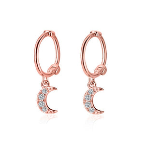 2019 New Small 925 Sterling Silver Hanging Stud Earrings For Women Star Cross Heart Ball Slice Charm Small Studs Earring XY900