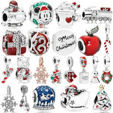 Load image into Gallery viewer, New Original Free Shipping Christmas DIY Bead Christmas Charm Fit Pandora Charms Bracelet Necklace DIY Women Jewelry Trinket