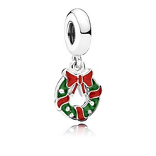 Load image into Gallery viewer, New Original Free Shipping Christmas DIY Bead Christmas Charm Fit Pandora Charms Bracelet Necklace DIY Women Jewelry Trinket
