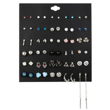 Load image into Gallery viewer, 30Pairs/set Classic Mix Round Ball Bow Elephant Heart Flower Owl Love Pearl Bead Stud Earrings Sets For Women Girl Gifts Jewelry