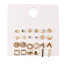 Load image into Gallery viewer, 30Pairs/set Classic Mix Round Ball Bow Elephant Heart Flower Owl Love Pearl Bead Stud Earrings Sets For Women Girl Gifts Jewelry