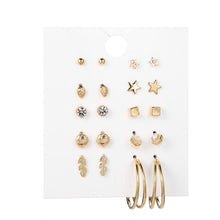 Load image into Gallery viewer, 30Pairs/set Classic Mix Round Ball Bow Elephant Heart Flower Owl Love Pearl Bead Stud Earrings Sets For Women Girl Gifts Jewelry
