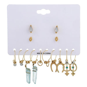 30Pairs/set Classic Mix Round Ball Bow Elephant Heart Flower Owl Love Pearl Bead Stud Earrings Sets For Women Girl Gifts Jewelry