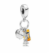 Load image into Gallery viewer, 2019 New Original Alloy Bead Holiday Travel Christmas Rainbow Charm Fit Pandora Bracelet Bangle Necklace DIY Women Jewelry Gifts