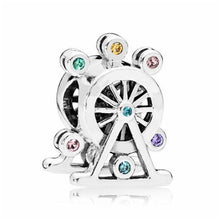 Load image into Gallery viewer, 2019 New Original Alloy Bead Holiday Travel Christmas Rainbow Charm Fit Pandora Bracelet Bangle Necklace DIY Women Jewelry Gifts