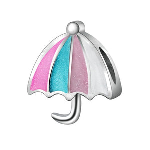 2019 New Original Alloy Bead Holiday Travel Christmas Rainbow Charm Fit Pandora Bracelet Bangle Necklace DIY Women Jewelry Gifts